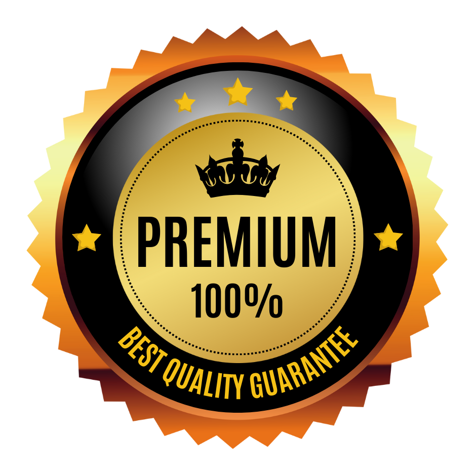 Gold Modern Premium Warranty Logo